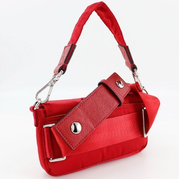 Fendi Mamma Bucket Porter Collaboration 2WAY Shoulder 7as138 Nylon Red Ladies - Picture 3 of 10